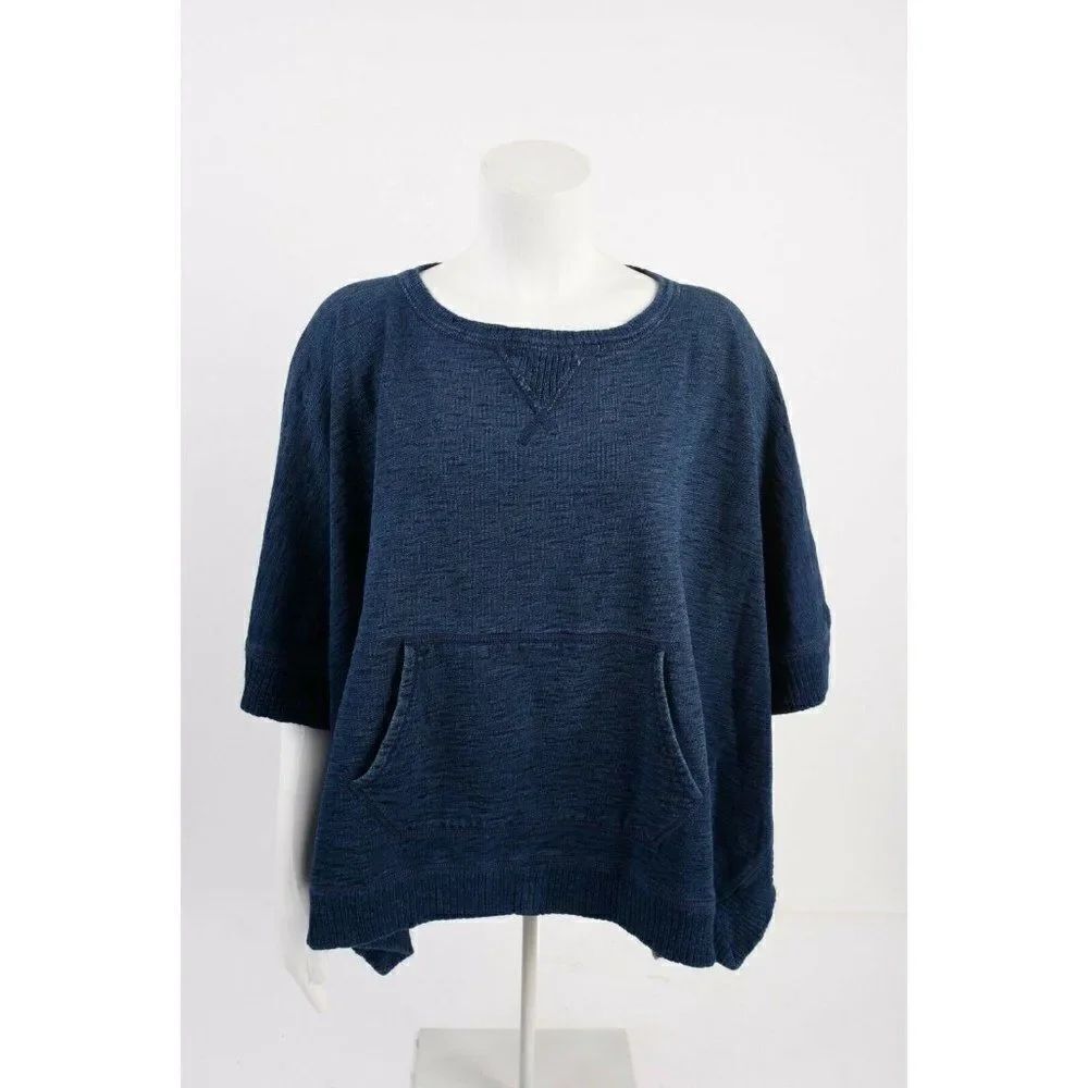 Polo Ralph Lauren Women Poncho Shawl Cape Shirt XS